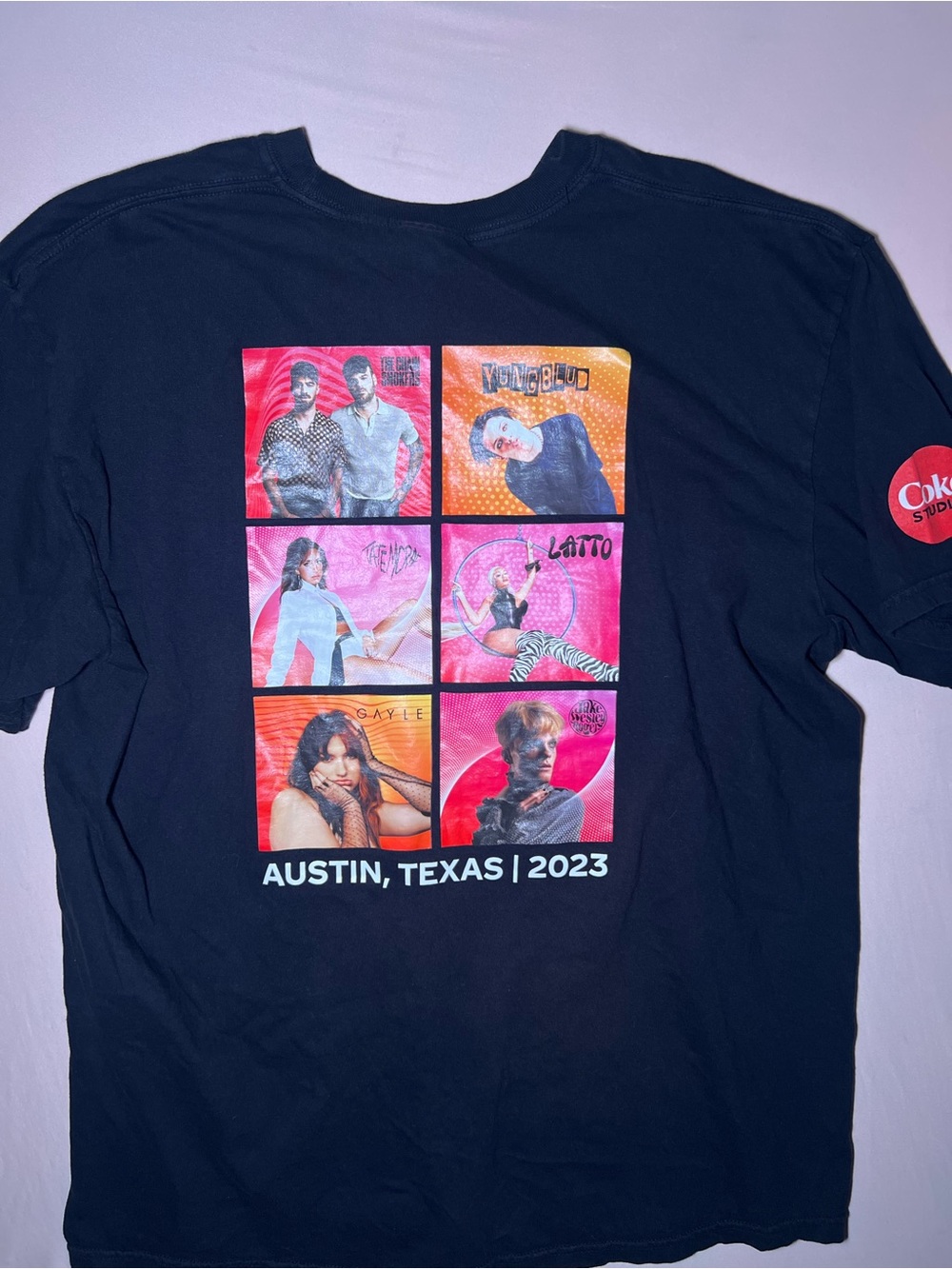 Austin, Texas 2023 Graphic Tour Tee Sips & sounds